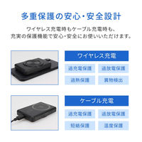 オウルテック 準固体電池5000mAhPD20WUSB-Cワイヤレスモバイルバッテリー OEC-LPB5025MG-WH 1個（直送品）