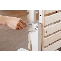 ファミリー・ライフ 天然木すのこ折りたたみベッド 生成り シングル 04013 1台