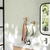 アントレックス Umbra ウッディ ウォールフック 幅170×奥行100×高さ140mm ブラック/ナチュラル 1個（直送品）