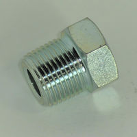 マルエム産業 高圧 鋼製 ネジ継手 ブッシング(R×Rc)3価クロメート処理品 3/8×1/8 SB3/8×1/8-5 1包(5個入)（直送品）