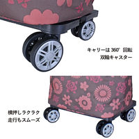 スワン SAXON cue 2way ショッピングキャリーバッグ 5245 茶/花 1個（直送品）