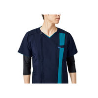 フォーク メンズジップスクラブ ダークネイビー×ライム L 7058SC-37-L 1枚（直送品）