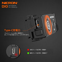 NICRON D10 ヘッドライト 500LM 1個（直送品）