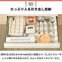 ディーエーピーネットワーク キッチン家電下 スライド作業台 引き出し収納付き monowa062 1個（直送品）