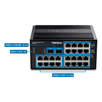 TRENDnet 26ポート 堅牢 産業用ギガビットDINレールスイッチ TI-G262 1台（直送品）
