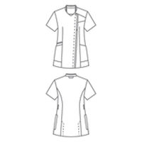 住商モンブラン スクラブ 兼用 半袖 白/グレー/ネイビー M MS007-0192 1枚（直送品）