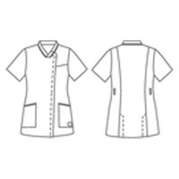 住商モンブラン スクラブ 兼用 半袖 ワインレッド/ミッドナイトブルー M MS010-7283 1枚（直送品）