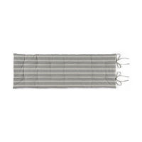 無印良品 綿洗いざらしシートクッション ロングタイプ ５０×１５０ｃｍ グレーストライプ 良品計画