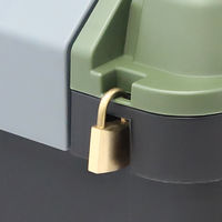 JEJアステージ シールドボックスシャット500HX ブラックグリーン 1個