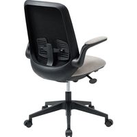 サンワサプライ オフィスチェア SNC-T161BG 1個 肘跳ね上げ式 座面/高反発モールドウレタン 背もたれランバーサポート ウレタンキャスター（直送品）