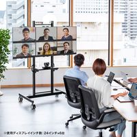 サンワサプライ 多面取付けディスプレイスタンド CR-PL48BK 1台（直送品）