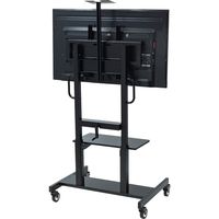 サンワサプライ 55~75型対応手動昇降液晶ディスプレイスタンド CR-PL45BK 1台（直送品）