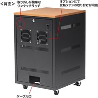 サンワサプライ 扉付き機器収納ボックス CP-SBOX4572 1台（直送品）