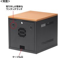 サンワサプライ 小型機器収納ボックス CP-KBOX4BK 1台（直送品）