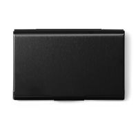 無印良品 アルミカードケース 厚口 黒 約６０×９３ｍｍ 約２５枚収納 良品計画