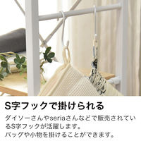 タマリビング カジュアリー オープンラック カジュアリー4段 幅600×奥行300×高さ1250mm ブラック/ブラウン 1台（直送品）