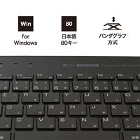 ナカバヤシ 無線 トラックボール搭載キーボード ブラック FKB-R252BK 1個（直送品）
