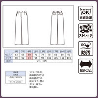ボンマックス ワイドパンツ ネイビー 21号 AP6804 AP6804-8-21G 1本（直送品）