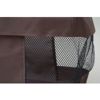 YAMAZEN 【荷物置き】メッシュバスケット S 折りたたみ ブラウン HTB-S(BR) 1個