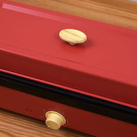 ライフオンプロダクツ PRISMATE（プリズメイト） スリムホットプレート PR-SK035-RD レッド 楽しく使えるレシピブック付