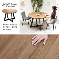 【軒先渡し】B.Bファニシング Noxia ラウンドダイニングテーブル 幅1100×奥行1100×高さ725mm ライトブラウン 1台（直送品）