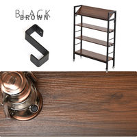 【軒先渡し】B.Bファニシング KAKERU キャスター付 スリム収納ラック 棚 幅790×奥行280×高さ985mm ブラウン 1台（直送品）