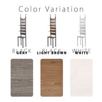 【軒先渡し】B.Bファニシング WALLE 壁面収納ラック 幅450×奥行290×高さ1800～2550mm グレー 1台（直送品）