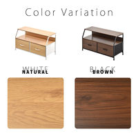 【軒先渡し】B.Bファニシング Regal 棚付きリビングチェスト ロータイプ 幅940×奥行415×高さ485mm ナチュラル 1台（直送品）