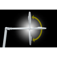 ジェントス ルミサス 高演色クランプ式リモコンデスクライト DK-R117WH 1台（直送品）