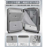 New Trip スーツケース 拡張機能・HINOMOTO超静音キャスター【NT-XB0502】 NT-XB0502 ブラック S 1台（直送品）