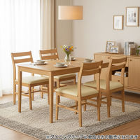 タマリビング ステディ ダイニングテーブル 幅1200×奥行750×高さ710mm ブラウン 1台（直送品）