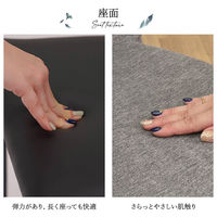 タマリビング ライラ ダイニングチェア PVC 4脚 ブラック 1セット（4脚入）（直送品）