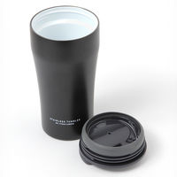 保温保冷 ハンドルセラミックタンブラー ブラック LAKOLE/ラコレ