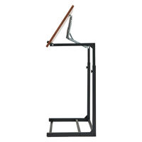 アスカ サイドテーブル 角度・高さ調整つき 茶木目 MDK55BK 1台（直送品）