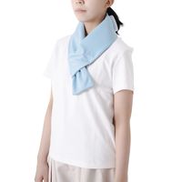 首に巻く氷のう ライトブルー 武田コーポレーション 冷却用品 首ベルト 繰り返し 氷嚢 ひんやりグッズ 1個