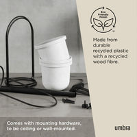 アントレックス プランター Umbra トリフローラ ハンキングプランター 481918 1個（直送品）