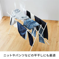 平安伸銅工業 室内物干し 物干しスタンド 伸縮タイプ マットホワイト タオル干し 幅70~126cm 487274 1個（直送品）