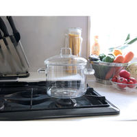 トレードワン 耐熱ガラス両手鍋1.9L 493827 1個（直送品）