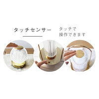 ケーアイジャパン テーブルライト ガラス製 無段階調光 充電式 クラルテ ボール LEDランタン 495439 1個（直送品）