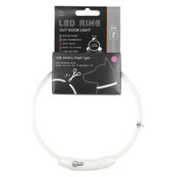 ルークラン ライト 散歩 犬 ループセイフ LEDリング 45 クリアピンク 495843 1個（直送品）