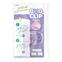 ソニック クリップ 大きめ 重さでページをキープ オモクリップ 重り ブックストッパー バイオレット 531668 1個（直送品）