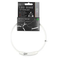 ルークラン ライト 散歩 犬 ループセイフ LEDリング 45 クリアグリーン 495842 1個（直送品）