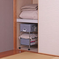 アストロ メタルラック 2段 キャスター付き 91783 515-06 1台（直送品）