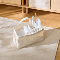 無印良品 綿帆布 持ち手付ソフトボックス スリム小 約幅３７×奥行１８．５×高さ１６ｃｍ 良品計画