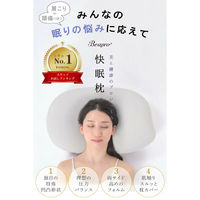大河商事 もっちり安眠枕 まくら(カバー付き)安眠 低反発 肌触り 肩こり軽減 beapro18 1台（直送品）