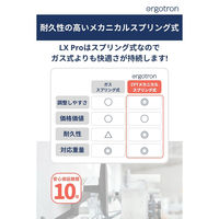 Ergotron LX Pro モニターアーム ウォールマウント ホワイト 45-683-290 1台（直送品）