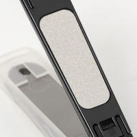 日本製ステンレス爪切り（S） ブラック 1セット（1個×5） LAKOLE/ラコレ