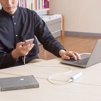 エレコム USB-A to USB Type-Cケーブル/なめらか/1.0m/ホワイト MPA-ACSS10WH 1個