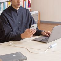 エレコム USB-A to Lightningケーブル/なめらか/1.0m/ホワイト MPA-UALSS10WH 1個