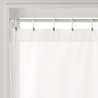 無印良品 防カビ　ポリエステルノンプリーツレースカーテン 幅１００×丈１７６ｃｍ用 オフ白 1セット（1個×2） 良品計画